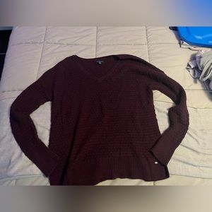 American Eagle cranberry sweater